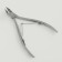 Pedicure nippers, 2 springs, 10.5 cm, blade length - 12 mm, silver color