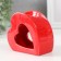 Aroma lamp ceramics "Heart" red 9x4.8x8 cm