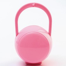 A container for storing and sterilizing children's nipples and dummy, pink color