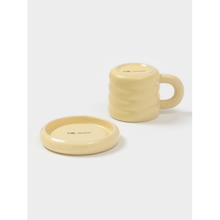 Tea couple of Dolyana "Zephyr", 350 ml, ceramics, yellow-4