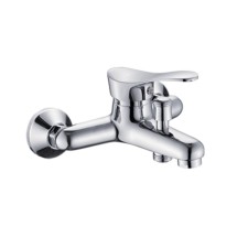 Bath mixer RMS SL86-009, single-leaf, shower set, cast surgery, wall, chrome 442504