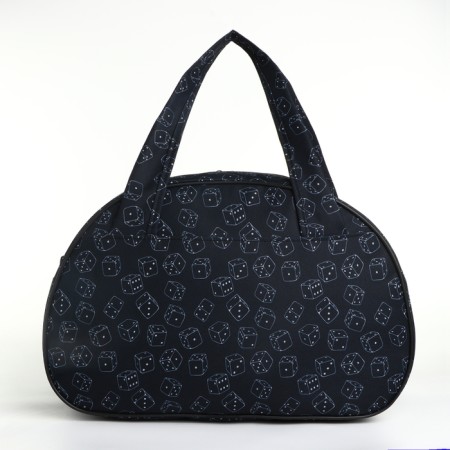 Road bag with lightning, external pocket, black color-1
