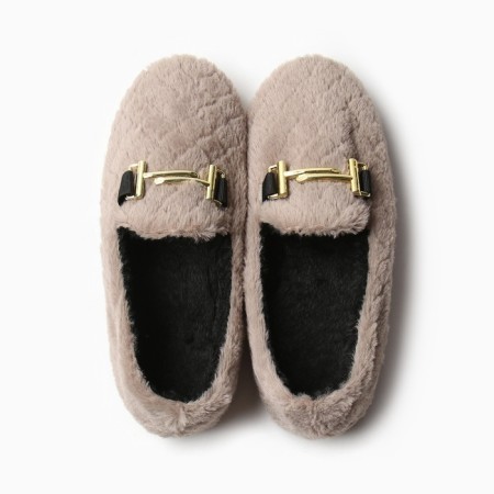 Women's slippers 37, beige color-12