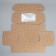 Box a gift team with a window, packaging, "stars", brown, 24x8x16 cm