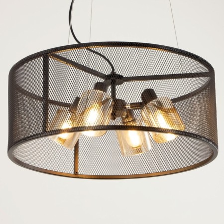 Suspended Citilux “Robin” CL535245, 50x50x120 cm, 4x60W, E14, brown color-4