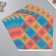 Scrapbooking paper bilateral "bright geometry" density 180 grams set 5 pcs 30.5x32 cm 1071