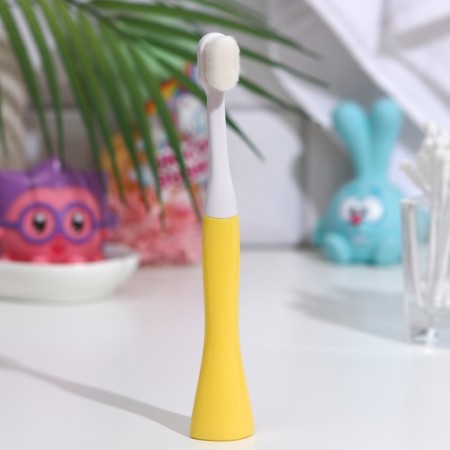 Dental brush, nursery, 2-9 years old, 10,000 bristles, ultramm, yellow-1