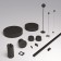 TR5519-BK Top for the Belty Base tracking track with the ability to bend the belt ip20 black plastic