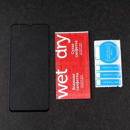 Protective glass Mobility, for Infinix Hot 12i, full glue, black-1