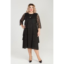 Female dress, size 58, black color