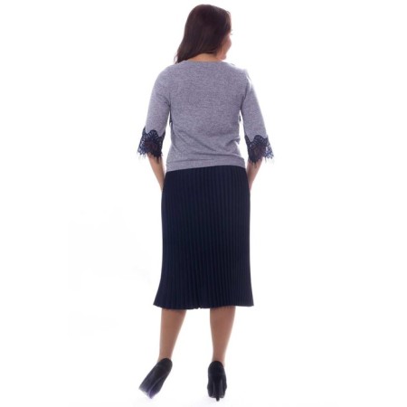 Women's dress, size 46, blue color-6