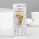 Candle in the cake on the skewer "polyhedron", a number 7, 7 cm, gold