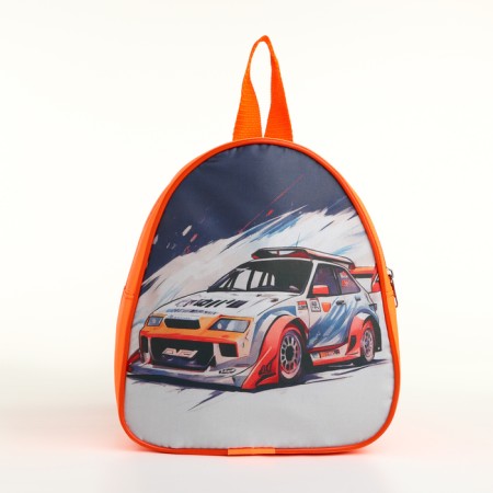 Baby backpack 21*9*23, lightning department, racing car, orange-2
