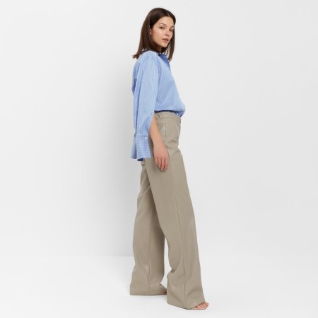 Women's pants (eco -leather) minku: eco leather color gray, size 44-2