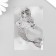 Stamp for creativity Silicon "Little Mermaid with Pisces" 9x6 cm