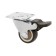 Furniture wheel Cappio d = 30, with a stop, rotary, soft move, tpr coating