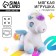 Soft toy "Unicorn", with felt -tip pens and stencils mix
