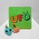 Acrylic Ufo Earrings Alien, Colored in Silver