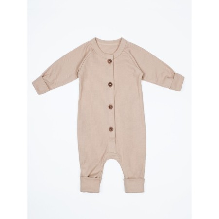 Kombinazon on buttons for children's fashion, height 62 cm, beige color-5