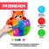 Porter for 8 colors "Funny beads" with tweezers, according to Montessori Methods