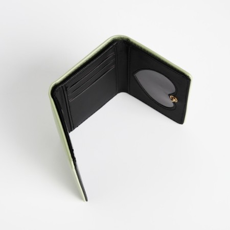 Baby wallet on the button, green color-3
