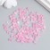Glass beads 6/0 "Cube. Translucent. Pink" 10 g