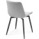 Stool on a chelsea metal -steamer spinning, metal/velor, black/gray 49x55x84 cm