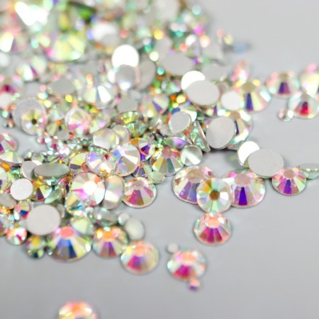 Decor for creativity Glass "Rhubates truncated cone. White chameleon" d = 1.5-6.5mm nr 1000 pcs 74595-1