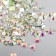 Decor for creativity Glass "Rhubates truncated cone. White chameleon" d = 1.5-6.5mm nr 1000 pcs 74595