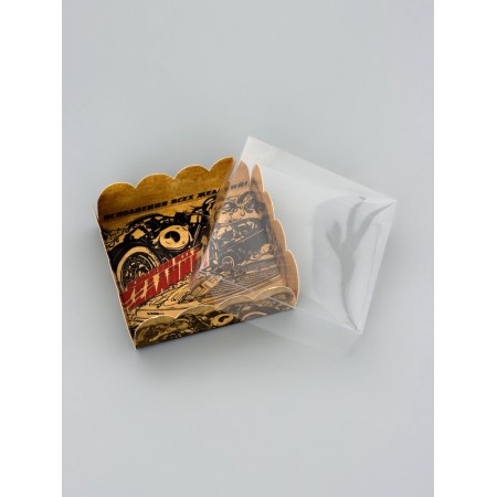 Cookie box, confectionery packaging, "fulfillment of desires", 9 x 9 x 3 cm-3