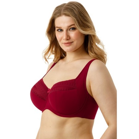 Women's bras of Lengy, size 75F, color red rumba