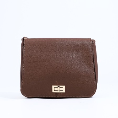 L-Craft bag bag on fasteners, brown color