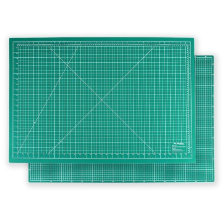 Mat for cutting, bilateral, 90 × 60 cm, A1, green color, AU-A1