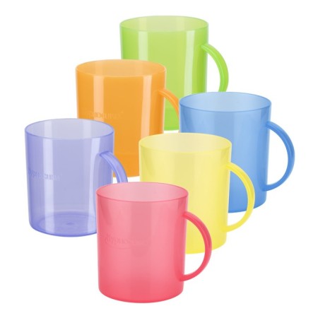 Colored mug with handle
