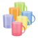 Colored mug with handle