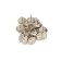 Tundra nails, decorative, 19x22 mm, chrome, 50 pcs
