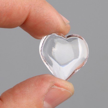 Plastic sores are decorative, set of 100 pcs., Size 1 pc. - 2 × 2 cm, the color is transparent-6