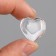 Plastic sores are decorative, set of 100 pcs., Size 1 pc. - 2 × 2 cm, the color is transparent