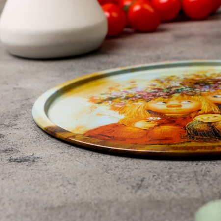 Decorative plate "First Love", 20 x 0.4 x 0.32 cm, metal-2