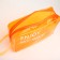 PVC cosmetic bag, 23*6*15, lightning department, orange