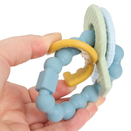 Silicone teether "keys", blue color, mum & baby-6