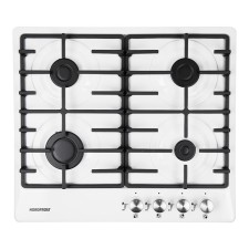 Варочная поверхность NORDFROST HS 6043 W, газовая, 4 конфорки, белый