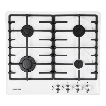 Hon surface Nordfrost HS 6043 W, gas, 4 burners, white