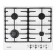 Hon surface Nordfrost HS 6043 W, gas, 4 burners, white