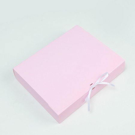 The box is folding, pink, 25 x 20 x 5 cm-1