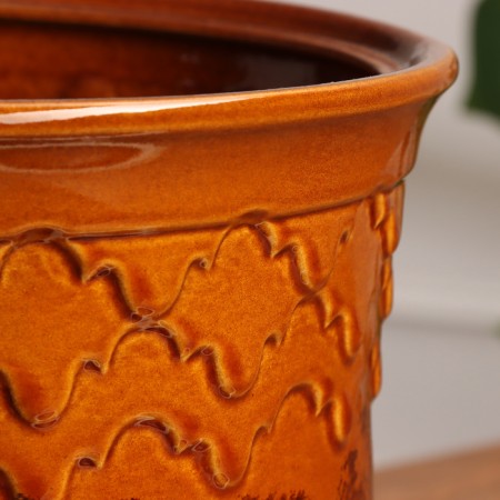 Pot Flower Uta No. 2, brown 5.5 l-2