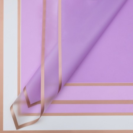 Floristic, purple film, 58 x 58 cm, 50 μm