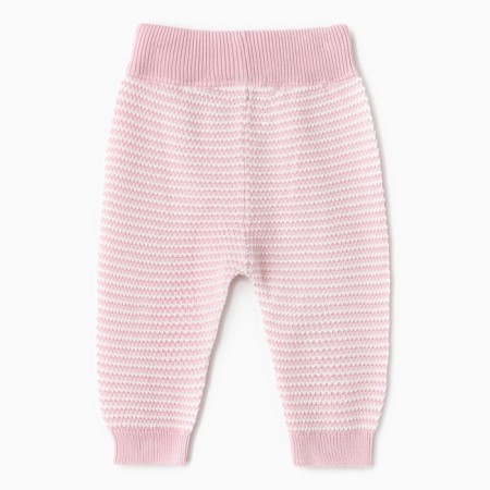 Kit for children (jumper, trousers), pink/white color, height 68 cm-9