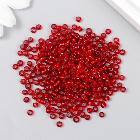 Beads "Zlatka" 08/0, 3 mm, 10 g 0025b red-1