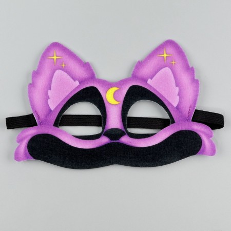 Carnival mask "The beast of the smile. Cat DRAMMA ”, felt